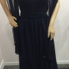 Navy Embellished Chiffon Maxi Dress