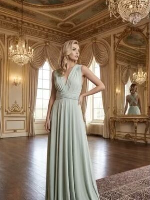 Pistachio Green Multi way Maxi Dress