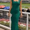 Green Lace Maxi Dress