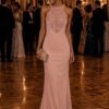 Pink Flower Embellished Maxi Dress