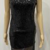 Black Sequin Tassel Dress