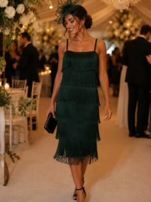 Emerald Green Flapper Dress
