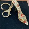 Floral Diamante Shoe Key Ring