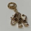 White Diamante Elephant Key Ring/Bag Charm