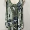 Leaf Print Flowy Vest Top Various Colours