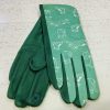 Emerald Green Cat Print Gloves