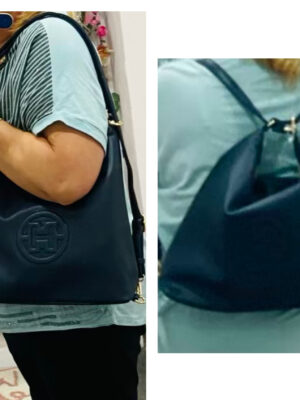 Black Or Navy Tote Bag That Turns Into A Rucksack