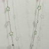 Mint Long Silver Star Long Necklace