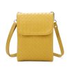 Woven Look Small Cross Body/Phone Bag Various Colours