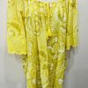 Citrus Elasticated Neckline Tie Front Floral Oversized Top