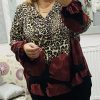 Floral Animal Print Top Various Colours