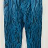 Teal Plus Size Animal Print Magic Trousers