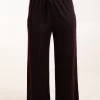 Black/Red Or Black/Gold Lurex Glitter Trousers