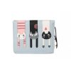 Small  Pale Blue Cat Detail Purse