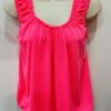 Neon Pink Plain Elasticated Neon Vest Top