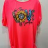 Neon Pink "For The Love Of Sunshine" Patterned Top