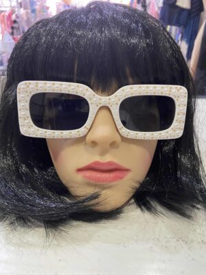 White Pearl Rim Sunglasses