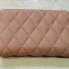 Pink Or Grey Quilted Zip Purse