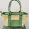 Green Half Mesh Tote Bag