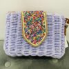 Straw Cross Body Bag With Ditzy Floral Lining Body Bag Various Colours