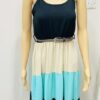 Black Vest Striped Dress With Plaited Belt In Various Colours