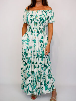 Colour Fade Floral Print Maxi Dress Various Colours