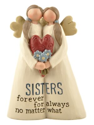 Sentimental Sisters Forever Pair Of Angels Ornament