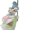 Rainy Day Duck With Her Baby On Her Back Figurine