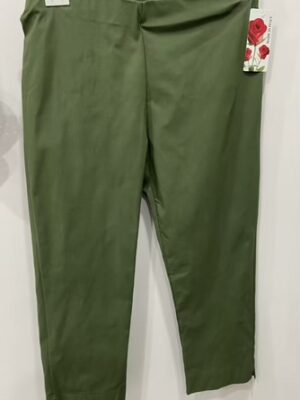 Khaki Green Capri Trousers