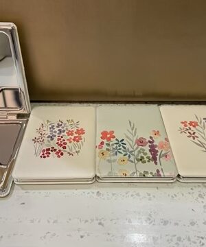 Floral Compact Mirror