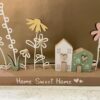 "Home Sweet Home" Floral Decorative Plaque
