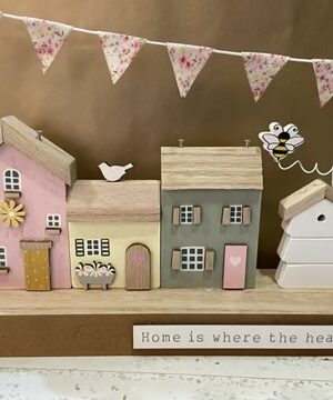 "Home Is Where The Heart Is" House Plaque