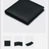 Men's Black Leather 2 Fold Wallet
