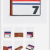 Men' Football 7 Two Fold Leather Wallet