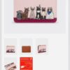 Pink Party Cats Zip Top Purse