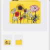 Yellow Wild Flowers Zip Top Purse