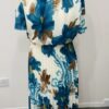 Large Floral Print Pleated Long Dress Various Colours
