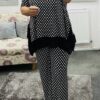 Black Spotted Trousers