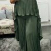 Pleated 2 Piece Set In Various Colours