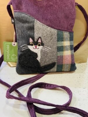 Applique Sling Cat Bag