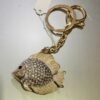 Gold Diamante Fish Key Ring/Bag Charm