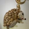 Pink Or Gold Diamante Hedgehog Key Ring/Bag Charm