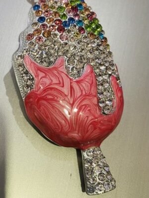 Pink Diamante Lolly Key Ring/Bag Charm
