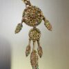 Gold Multi Diamante Dream Catcher Key Ring/Bag Charm