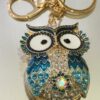 Blue Diamante Owl Key Ring/Bag Charm