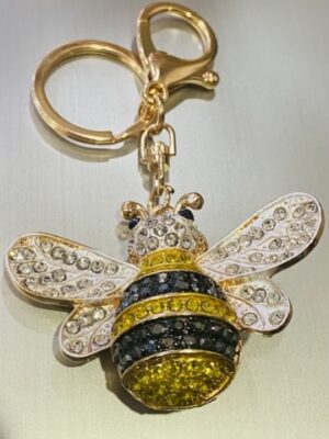Diamante Bee Key Ring/Bag Charm