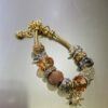 Gold Diamante Charm Bracelet