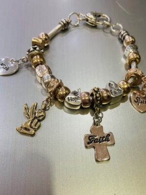 Wish, Faith, And Spirit Charm Bracelet