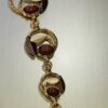 Gold/Brown Bead Detail Long Tassel Necklace
