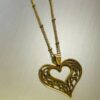 Gold Heart Beaded Necklace